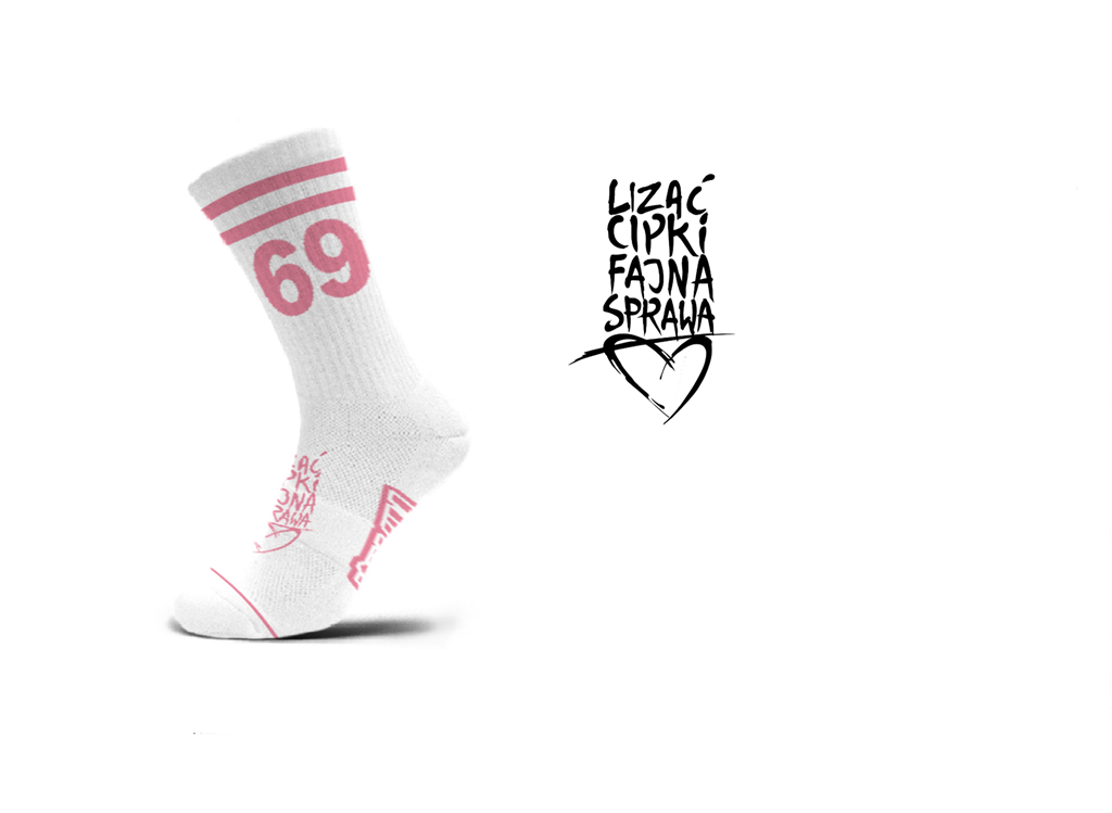 Obrazek Skarpetki "PUSSY 69" PINK