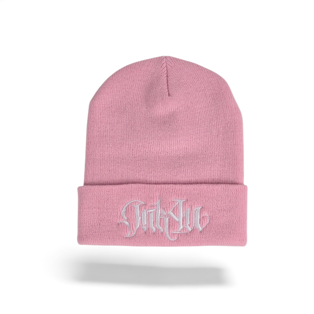 Obrazek Czapka Zima PINK "KALIGRAFIA WHITE" 2K25