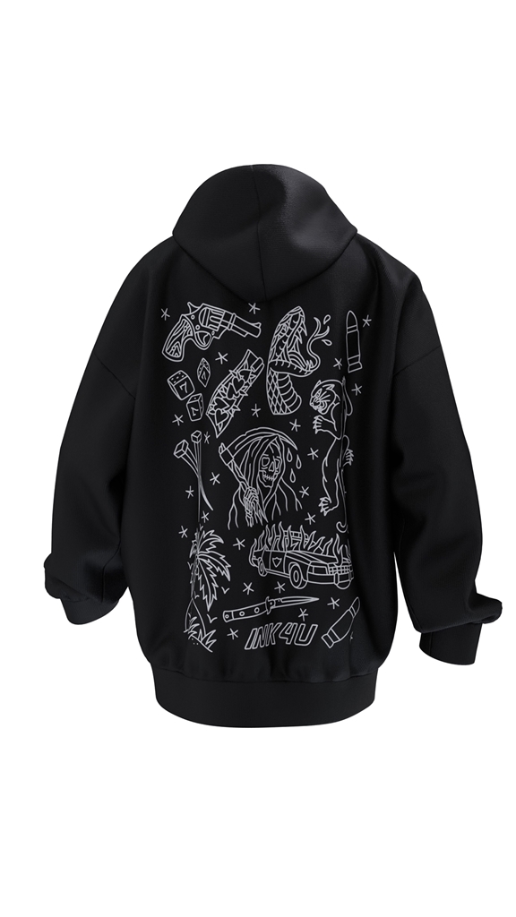 Obrazek BLUZA kangurka  "OLDSCHOOL " unisex 