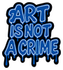 Obrazek BLUZA kangurka  "ART IS NOT A CRIME HWDP" unisex 2k25 +GRATIS