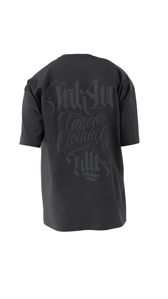 Obrazek KOSZULKA OVERSIZE " KALIGRAFIA BLACK" unisex