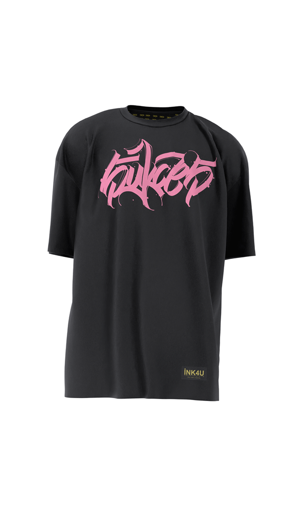 Obrazek KOSZULKA OVERSIZE " SUKCES PINK" unisex
